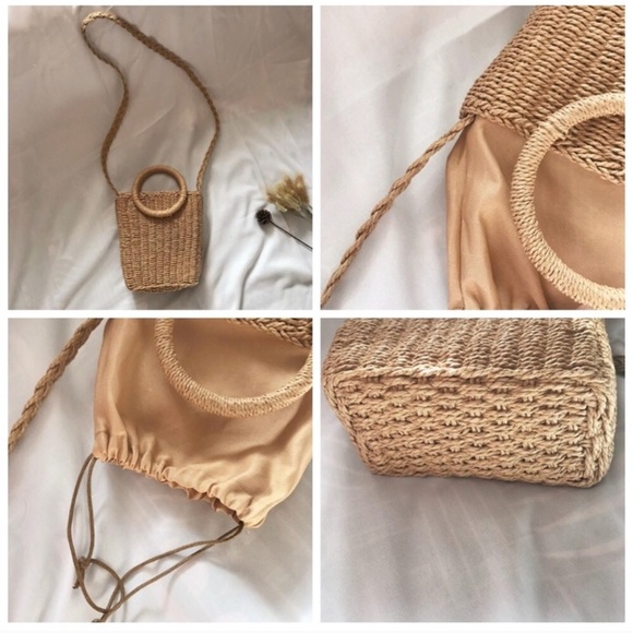 The Whitney Woven Bag - Handwoven Rattan Purse - Picture 2 of 5